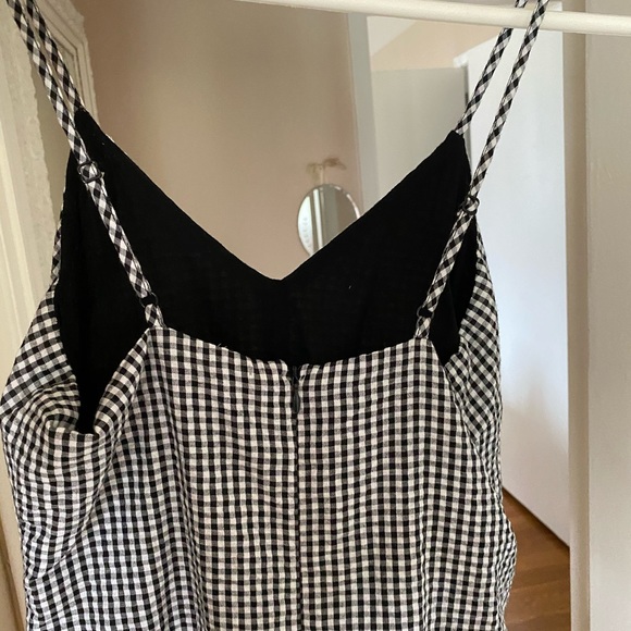 Honey Punch Black Checkered Romper - Picture 2 of 4